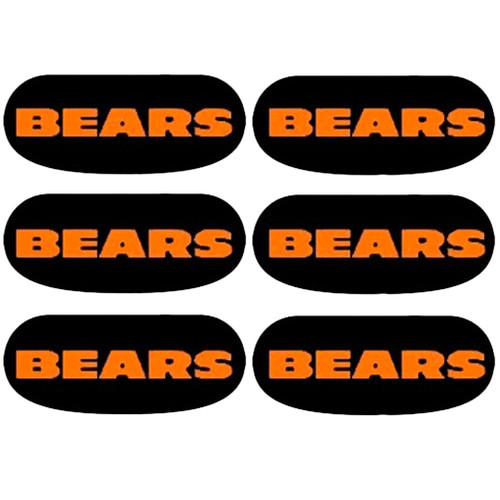 Chicago Bears Fan Eye Black Stickers (6-Count) - NFL Football Vinyl Face Strips Chicago Bears Fan Eye Black Stickers (6-Count) - NFL Football Vinyl Face Strips