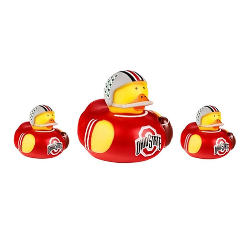 Ohio State Buckeyes NCAA All Star Toy Rubber Duck Set (3 Pack Ducks)