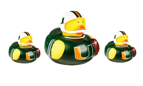 Miami Hurricanes NCAA All Star Toy Rubber Ducks Miami Hurricanes NCAA All Star Toy Rubber Ducks