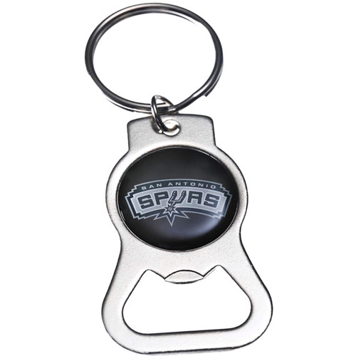 San Antonio Spurs NBA Black Bottle Opener Key Chain San Antonio Spurs NBA Black Bottle Opener Key Chain