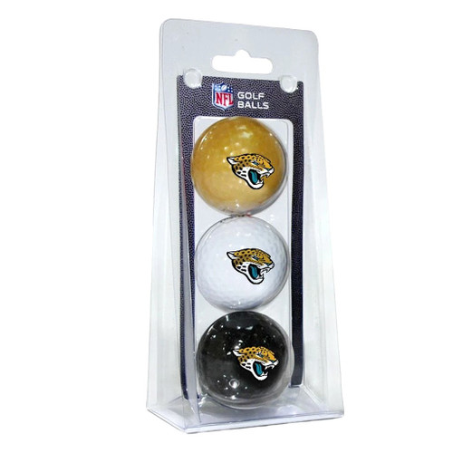 Jacksonville Jaguars NFL Color Golf Balls (3 Pack)