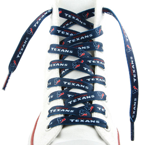 Houston Texans NFL Blue Logo Shoe Laces