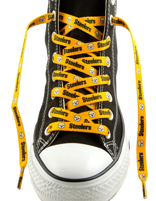 Pittsburgh Steelers NFL Shoe Laces - Gold