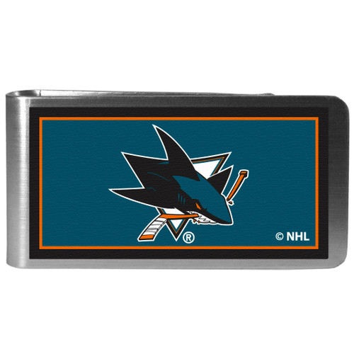 San Jose Sharks Steel Logo Money Clip - Color