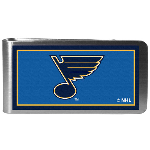 St Louis Blues Steel Logo Money Clip - Color