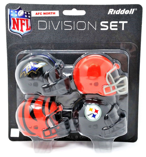 NFL Helmet Set AFC North Division 4pc Pocket Pro