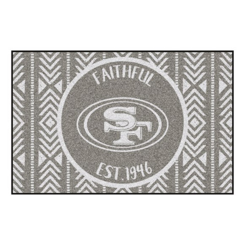 San Francisco 49ers Southern Style Mat - Faithful San Francisco 49ers Southern Style Mat - Faithful