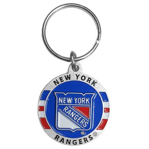 New York Rangers NHL Metal Carved Key Chain