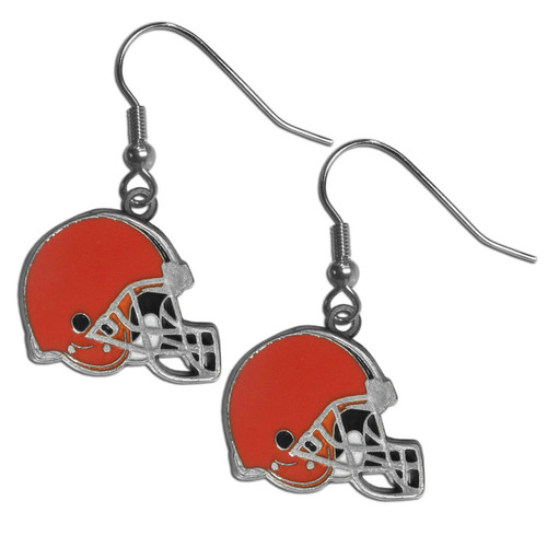 Cleveland Browns NFL Football Dangle Logo Earrings Cleveland Browns NFL Football Dangle Logo Earrings