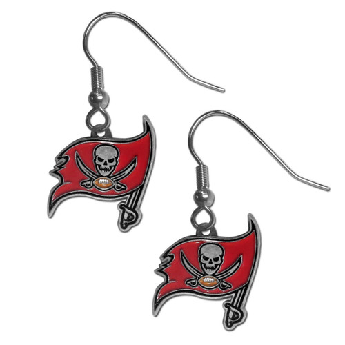 Tampa Bay Buccaneers NFL Football Dangle Logo Earrings Tampa Bay Buccaneers NFL Football Dangle Logo Earrings
