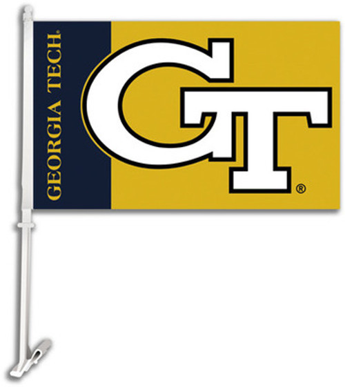 Georgia Tech Yellow Jackets Car Flag