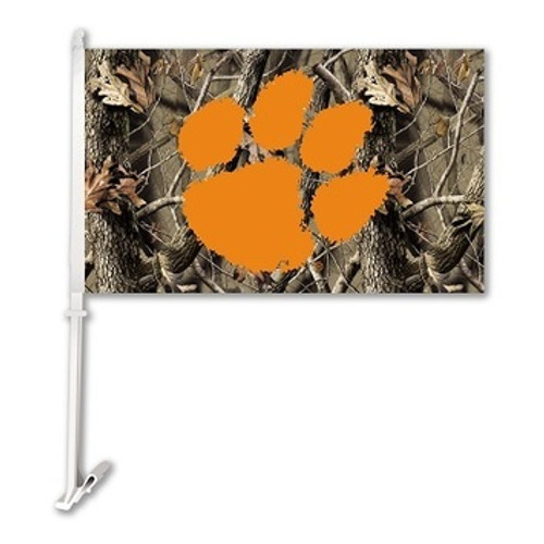 Clemson Tigers Car Flag - Camo