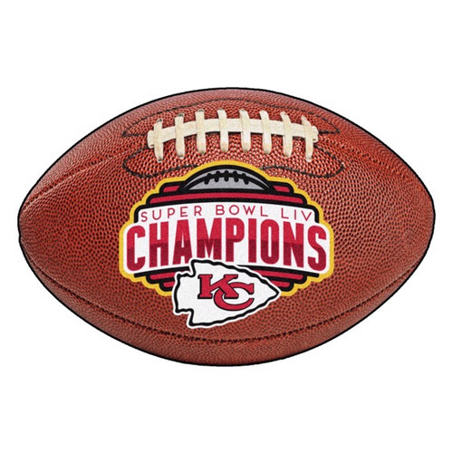 Kansas City Chiefs Super Bowl LIV Champions Football Mat