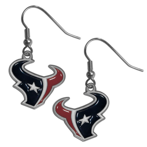 Houston Texans NFL Football Dangle Logo Earrings Houston Texans NFL Football Dangle Logo Earrings