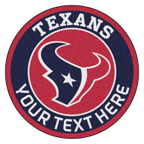 Houston Texans Personalized Round Mat