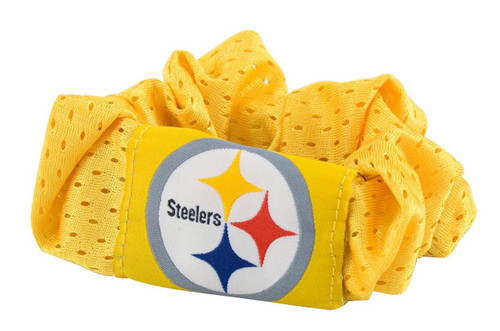 Pittsburgh Steelers NFL Scrunchie Hair Twist Tie - Gold