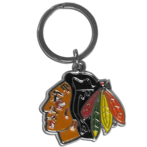 Chicago Blackhawks Enameled Chrome Key Chain