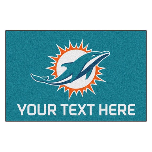 Miami Dolphins Personalized Mat