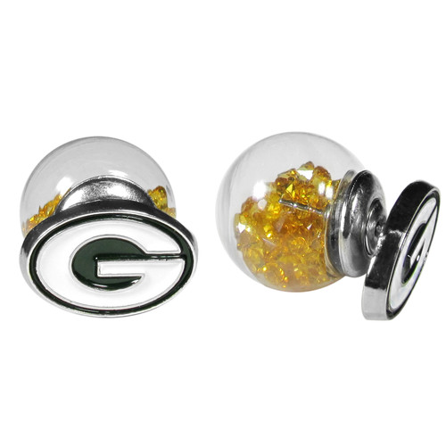 Green Bay Packers Front Back Earrings