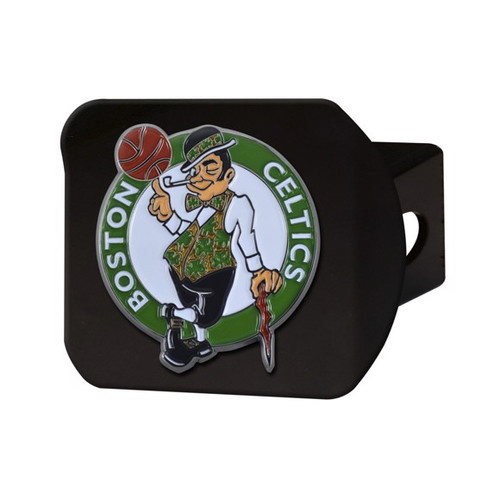 Boston Celtics Black Hitch Cover - Color