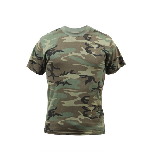 Woodland Camo T Shirt XL