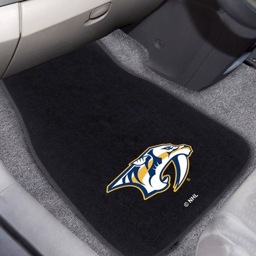 Nashville Predators 2-pc Embroidered Car Mat Set