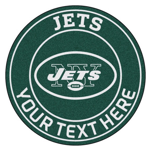 New York Jets Personalized Round Mat