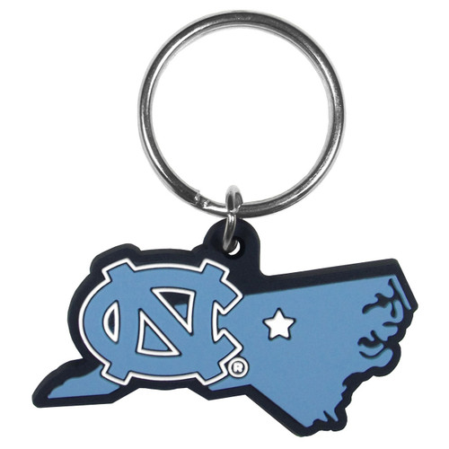 North Carolina Tar Heels NCAA Home State Flex Key Chain North Carolina Tar Heels NCAA Home State Flex Key Chain