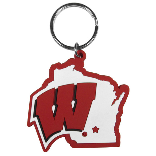 Wisconsin Badgers NCAA Home State Flex Key Chain