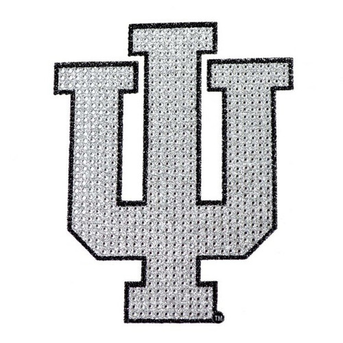 Indiana Hoosiers NCAA Bling Logo Emblem – Silver & Black Rhinestones Indiana Hoosiers NCAA Bling Logo Emblem – Silver & Black Rhinestones