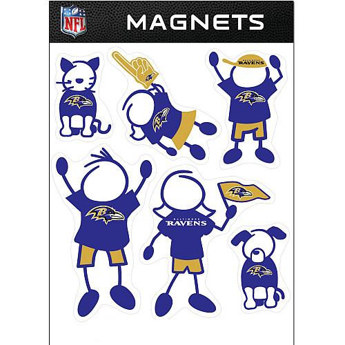 Baltimore Ravens NFL Family Magnet Set