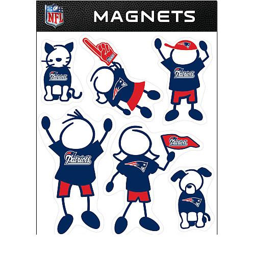 New England Patriots NFL Family Magnet Set