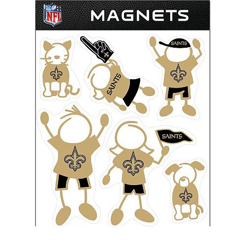 New Orleans Saints NFL Family Magnet Set