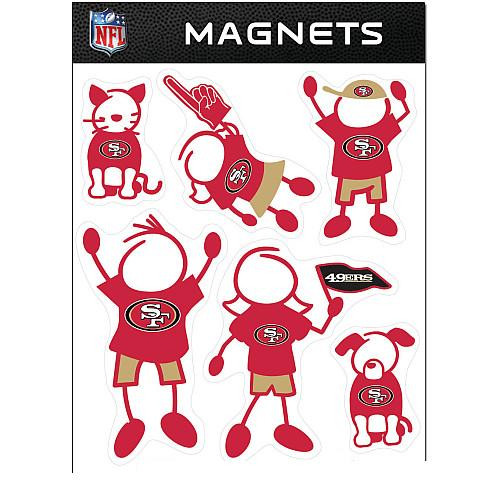 San Francisco 49ers NFL Family Magnet Set