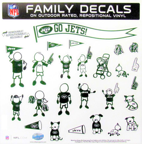 New York Jets Family Decal Set