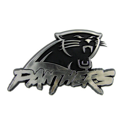 Carolina Panthers Molded Chrome Emblem - Panthers Logo