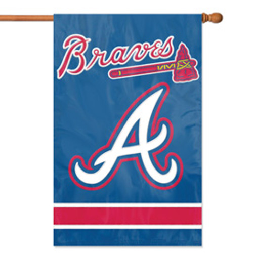 Atlanta Braves 2 Sided Vertical Banner Flag