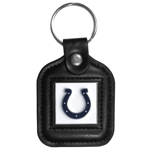 Indianapolis Colts NFL Black Square Fob Key Chain Indianapolis Colts NFL Black Square Fob Key Chain