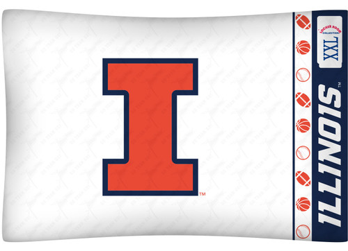 Illinois Fighting Illini NCAA Microfiber Pillowcase Illinois Fighting Illini NCAA Microfiber Pillowcase