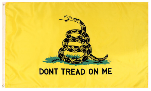 Don't Tread On Me 3' x 5' Flag - Yellow Don't Tread On Me 3' x 5' Flag - Yellow