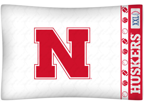 Nebraska Cornhuskers NCAA Logo Pillowcase Nebraska Cornhuskers NCAA Logo Pillowcase