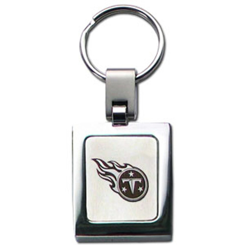 Tennessee Titans NFL Football Square Laser Etched Key Chain Tennessee Titans NFL Football Square Laser Etched Key Chain