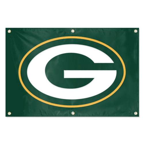 Green Bay Packers NFL Team Logo Banner Flag