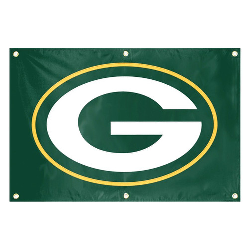 Green Bay Packers NFL 2' x 3' Wall Banner – Embroidered Logo Flag