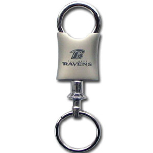 Baltimore Ravens Laser Etched Valet Key Chain