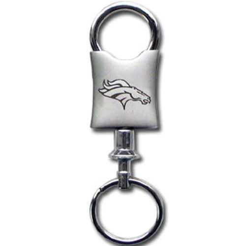 Denver Broncos NFL Laser Etched Valet Key Chain