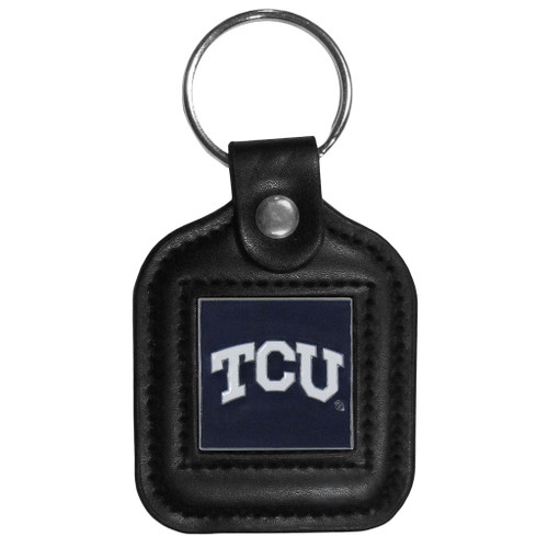 TCU - Texas Christian Horned Frogs NCAA Black Fob Logo Keychain