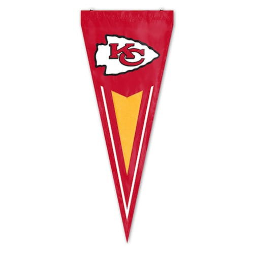 Kansas City Chiefs NFL 34" Vertical Pennant Flag – Embroidered Nylon Indoor/Outdoor