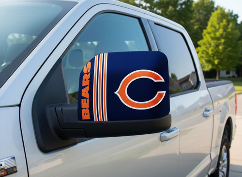 Chicago Bears NFL Football Mirror Cover Set – Fits Standard Mirrors Over 12"