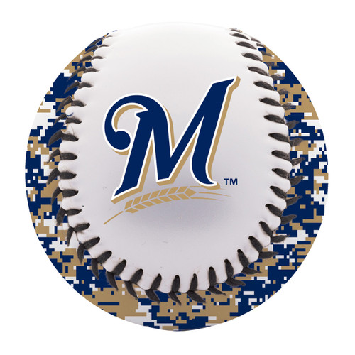 Milwaukee Brewers MLB Digital Camo Soft Strike Baseball